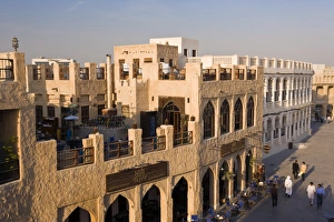 Images Dated 16th December 2007: The restored Souq Waqif with mud rendered shops and