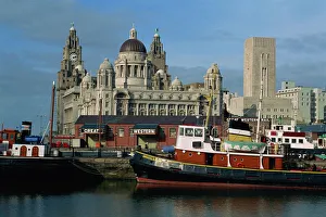 Liverpool Prints: Restored steamer and rail terminal, Liverpool, UNESCO World Heritage Site