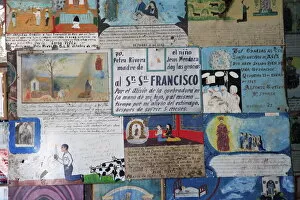 Images Dated 1st November 2007: Retablos, Ex Votos, Parish of the Immaculate Conception, Catholic pilgrimage site