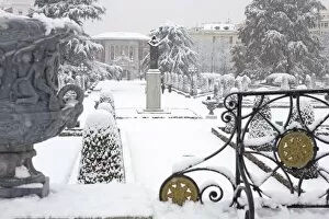 Images Dated 9th January 2009: Retiro Park under snow, Madrid, Spain, Europe