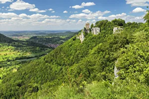 Swabian Alps Prints: Reussenstein, Castle, Neidlinger Tal Valley, Swabian Alps, Baden-Wurttemberg, Germany