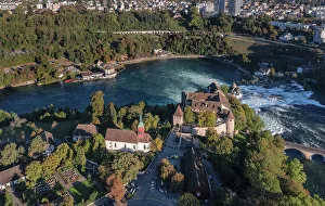 Current Prints: Rhine Falls of Schaffhausen with Schloss Laufen