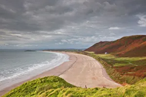 Rhossili Bay on the Gower Peninsula, Wales, United Kingdom, Europe