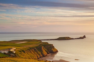 Rhossili Bay, Worms End, Gower Peninsula, Wales, United Kingdom, Europe