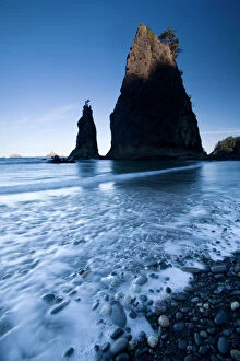 Sea Stack Gallery: Rialto Beach, Olympic National Park, UNESCO World Heritage Site, Washington State