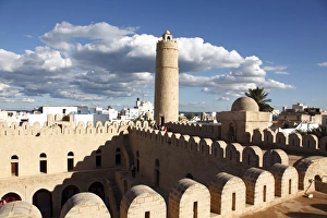 Ribat, monastic fortress viewed from the roof, Medina, Sousse, Tunisia