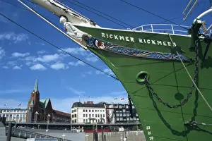 Rickmer Rickmers in harbour, Hamburg, Germany, Europe