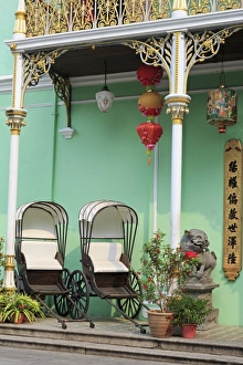 Southesat Asian Prints: Rickshaws in Pinang Peranakan Mansion