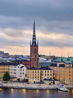 Stockholm Prints: Riddarholmen Island and Gamla Stan at dawn