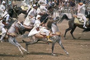 Fantasia Prints: Riders in the Fantasia pour le moussen de Moulay Abdallah