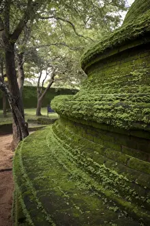 Sri Lankan Prints: Ridges of the dome shaped structure in the Kiri Vihara Buddhist temple ruins