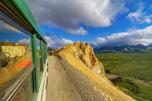 Geographical Prints: Riding the bus along the 92 mile-long road into Denali National Park