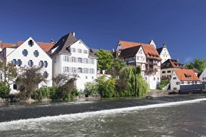 Upper Swabia Prints: Riedlingen, Danube River, Upper Swabia, Baden-Wurttemberg, Germany, Europe