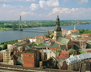 Images Dated 4th August 2008: Riga and River Daugava