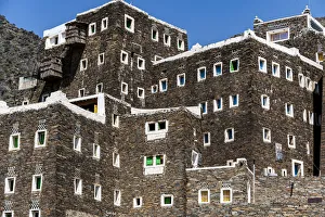 Saudi Arabia Prints: Rijal Almaa mountain village, Asir Mountains, Kingdom of Saudi Arabia, Middle East