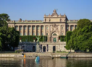 Stockholm Prints: Riksdagshuset (Parliament House), Stockholm, Stockholm County, Sweden, Scandinavia, Europe