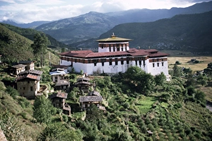 Paro Prints: Rimpong Dzong (monastery), Paro, Bhutan, Asia