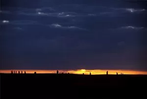 Dramatic Skies Collection: Ring of Brodgar stone circle at sunset