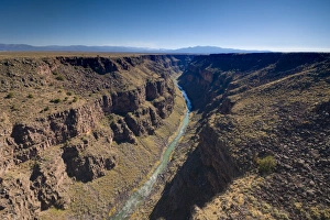 Arid Landscapes Prints: Rio Grande Gorge Bridge near Taos, New Mexico, United States of America, North America