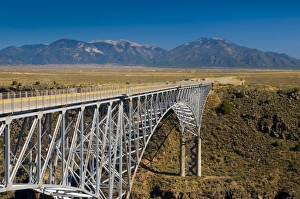 High Way Prints: Rio Grande Gorge Bridge and US Route 64, near Taos, New Mexico, United States of America