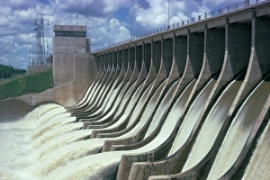 Electric Prints: Rio Hondo Dam on Rio Dulce, Argentina, South America