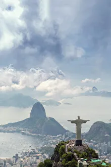 Human Likeness Gallery: Rio de Janeiro landscape showing Corcovado, the Christ and the Sugar Loaf, UNESCO