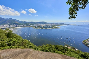 Typically Brazilian Prints: Rio de Janeiro seen from top of Morro da Urca, one of the cable car stops to the Sugarloaf