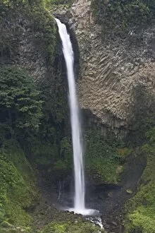 The Rio Verde waterfall, one of many in the valley of the Pastaza River that flows from the Andes to the upper Amazon