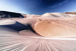 Dunes Prints: Rippled white dunes, Campo de Piedra Pomez, El Penon, Puna, Catamarca, Argentina