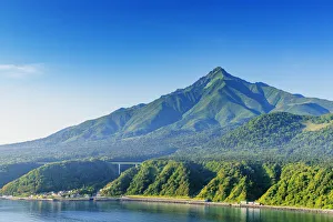Hokkaido Prints: Rishiri Island, Rishiri San (mountain), Hokkaido, Japan, Asia