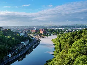 British Isles Prints: River Avon, elevated view, Bristol, England, United Kingdom, Europe