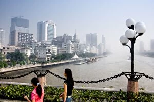 River and cityscape, Guangzhou (Canton), Guangdong, China, Asia