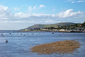 Large Group Of Objects Prints: River Conwy estuary looking to Deganwy and Great Orme