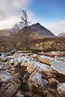 Glen Coe Prints: River Coupall in Glen Coe (Glencoe), Highland region, Scotland, United Kingdom, Europe
