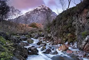 Digital Prints: River Coupall and Stob Dearg (Buachaille Etive Mor) in winter