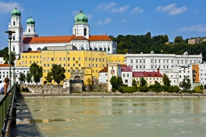 Stereotypically German Prints: River Danube, Passau, Bavaria, Germany, Europe