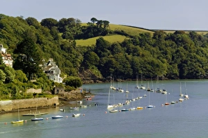 River Dart estuary, Dartmouth, South Hams, Devon, England, United Kingdom, Europe