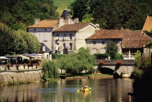 Aquitaine Prints: The River Dronne, Brantome, Dordogne, Aquitaine, France, Europe