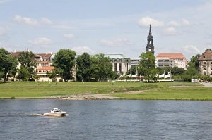 River Elbe Prints: River Elbe, Dresden, Saxony, Germany, Europe
