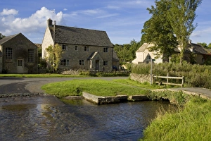 Cotswolds Prints: River Eye, Upper Slaughter, Gloucestershire, Cotswolds, England, United Kingdom, Europe