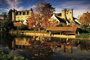 Touraine Prints: River Indrois, Montresor, Touraine, Indre-et-Loire, Loire Valley, Centre, France, Europe