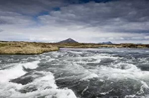 Images Dated 14th November 2007: River Laxa flowing out of Lake Myvatn, Skutustaoir near Reykjahlid, Iceland