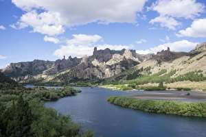 River Limay, Valle Encantado (Magical Valley), Bariloche district, Argentina, South