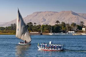 Images Dated 27th December 2009: River Nile at Luxor, Egypt, North Africa, Africa