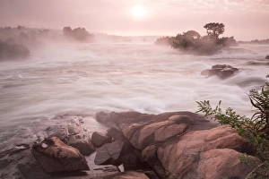 Uganda Prints: River Nile from Wildwaters Lodge, Kangulumira, Uganda, Africa