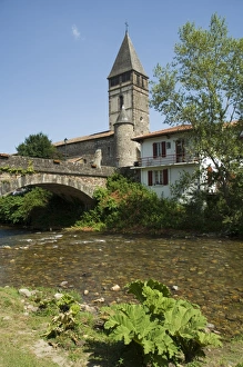 Aquitaine Prints: River Nive, Saint Etienne de Baigorry St. -Etienne-de-Baigorry), Basque country