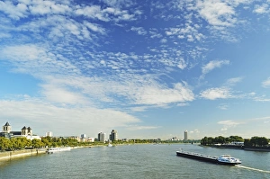 River Rhine Prints: River Rhine, Cologne, North Rhine-Westphalia, Germany, Europe