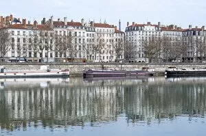Images Dated 26th March 2009: River Rhone, Lyon, Rhone Valley, France, Europe