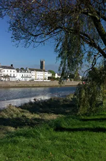 River Bank Prints: River Taw, Barnstaple, North Devon, England, United Kingdom, Europe