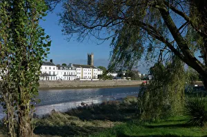 River Bank Prints: River Taw, Barnstaple, North Devon, England, United Kingdom, Europe